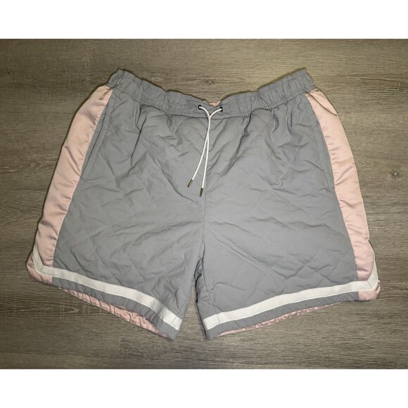 Puma Woven Padded Reversible Shorts Grey Pink White - Men’s Size XXL - Picture 1 of 16
